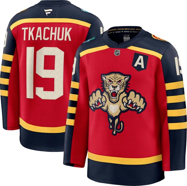ファナティクス メンズ トップス シャツ ジャージー Fanatics NHL Men's Florida Panthers Winter Classic 2026 Matthew Tkatchuk #19 Premium Authentic Jersey NoColor