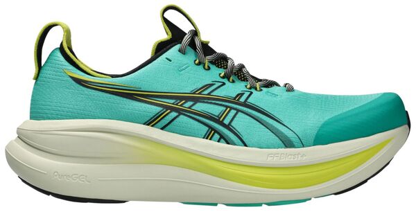 アシックス メンズ シューズ スニーカー ASICS Men's GEL-NIMBUS 28 Running Shoes Aurora Green/Black ブラック