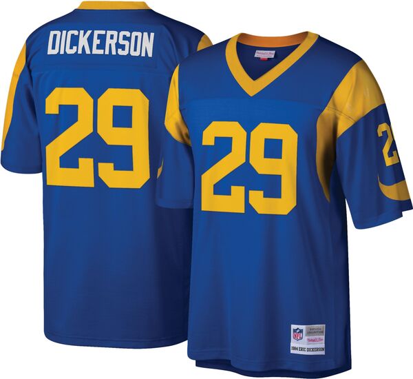 ミッチェル&ネス メンズ トップス シャツ ジャージー Mitchell & Ness Men's Los Angeles Rams Eric Dickerson #29 1984 Throwback Jersey NoColor｜ReVida 店