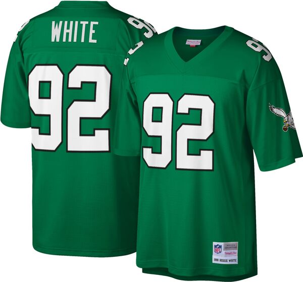 ミッチェル&ネス メンズ トップス シャツ ジャージー Mitchell & Ness Men's Philadelphia Eagles Reggie White #92 1990 Throwback Jersey NoColor ホワイト|ReVida 店