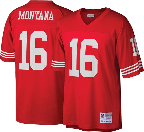 ミッチェル&ネス メンズ トップス シャツ ジャージー Mitchell & Ness Men'san Francisco 49ers Joe Montana #16 1990 Throwback Jersey NoColor