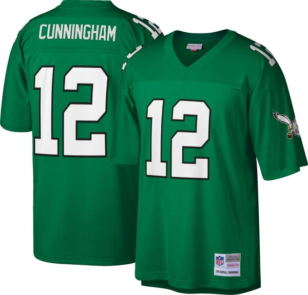 ミッチェル&ネス メンズ トップス シャツ ジャージー Mitchell & Ness Men's Philadelphia Eagles Randall Cunningham #12 1990 Throwback Jersey NoColor|ReVida 店