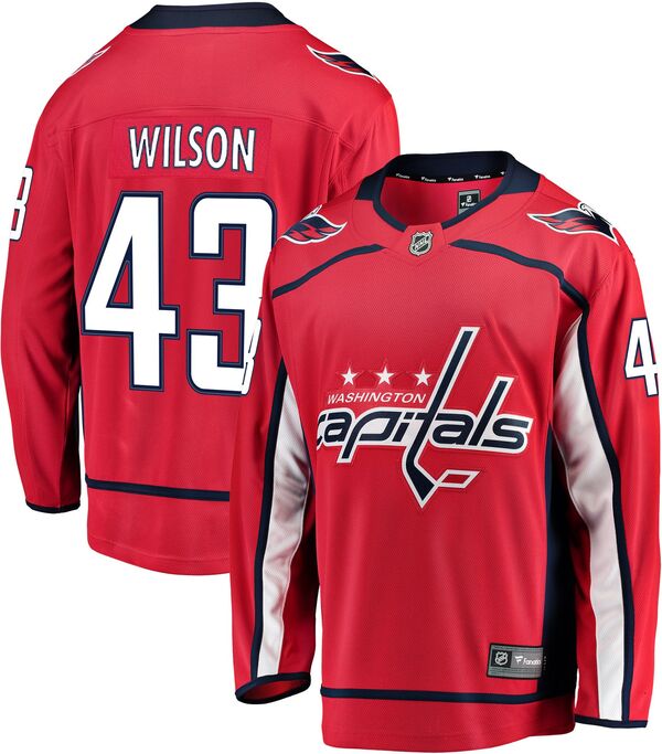 ファナティクス メンズ トップス シャツ キャップ ジャージー Fanatics NHL Men's Washington Capitals Tom Wilson #43 Breakaway Home Replica Jersey NoColor