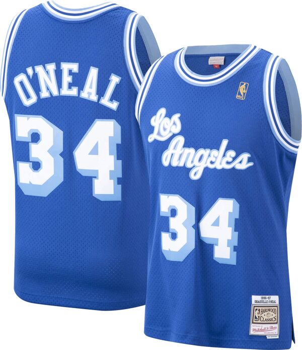 ミッチェル\u0026ネス メンズ トップス シャツ ジャージー Mitchell \u0026 Ness Men Los Angeles Lakershaquille ONeal #34 Swingman Blue Jersey NoColor ブルー