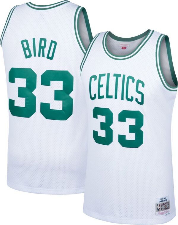 ミッチェル\u0026ネス メンズ トップス シャツ ジャージー Mitchell \u0026 Ness Men Boston Celtics Larry Bird #33 Swingman White Jersey NoColor ホワイト