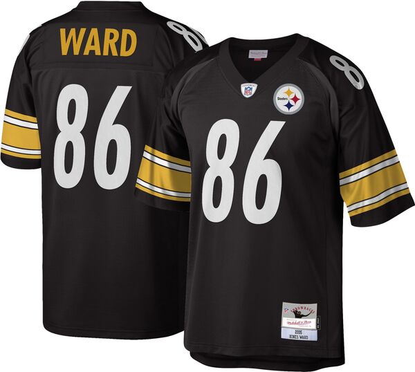 ミッチェル\u0026ネス メンズ トップス シャツ ジャージー Mitchell \u0026 Ness Men Pittsburgh Steelers Hines Ward #86 Black 2005 Throwback Jersey NoColor ブラック