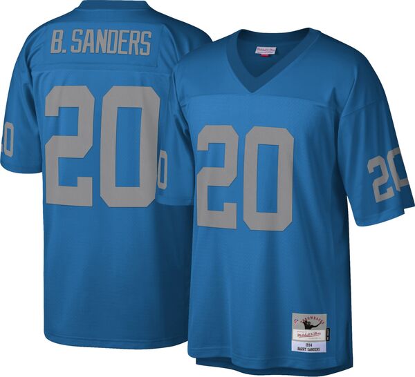 ミッチェル\u0026ネス メンズ トップス シャツ ジャージー Mitchell \u0026 Ness Men Detroit Lions Barry Sanders #20 Blue 1994 Throwback Jersey NoColor ブルー