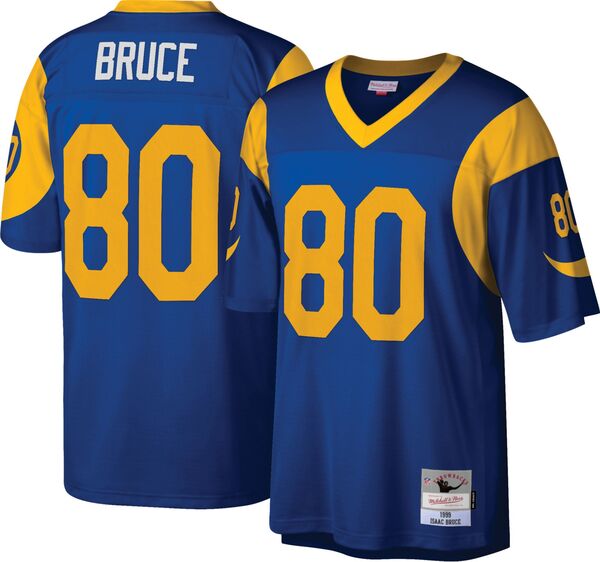 ミッチェル\u0026ネス メンズ トップス シャツ ジャージー Mitchell \u0026 Ness Men Los Angeles Rams Isaac Bruce #80 1999 Royal Jersey NoColor