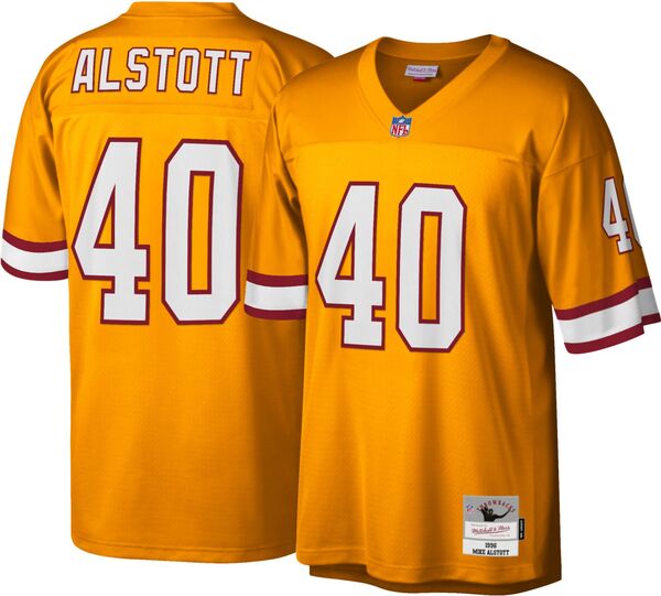 ミッチェル\u0026ネス メンズ トップス シャツ ジャージー Mitchell \u0026 Ness Men Tampa Bay Buccaneers Mike Alstott #40 Gold 1996 Throwback Jersey NoColor ゴールド