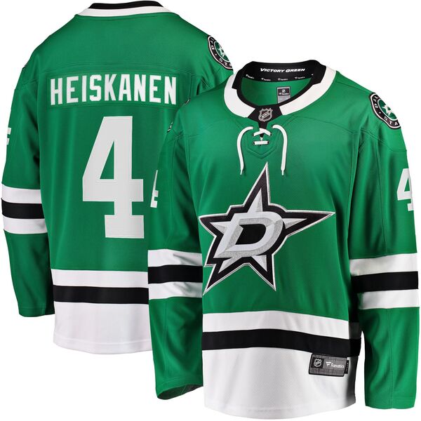 ファナティクス メンズ トップス シャツ ジャージー Fanatics NHL Men's Dallastars Miro Heiskanen #4 Breakaway Home Replica Jersey NoColor
