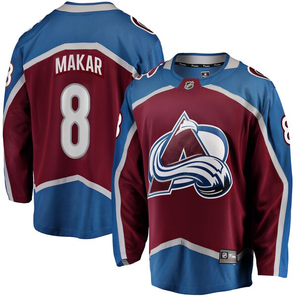 ファナティクス メンズ トップス シャツ ジャージー Fanatics NHL Men's Colorado Avalanche Cale Makar #8 Breakaway Home Replica Jersey NoColor|ReVida 店