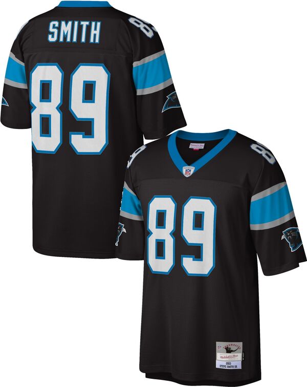 ミッチェル&ネス メンズ トップス シャツ ジャージー Mitchell & Ness Men's Carolina Panthersteve Smith #89 2003 Black Throwback Jersey NoColor ブラック|ReVida 店