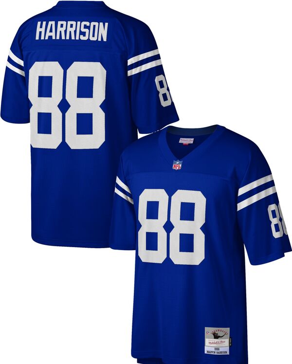ミッチェル\u0026ネス メンズ トップス シャツ ジャージー Mitchell \u0026 Ness Men Indianapolis Colts Marvin Harrison #88 1996 Royal Throwback Jersey NoColor