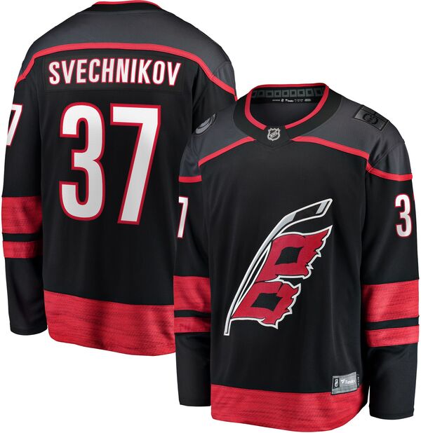 ファナティクス メンズ トップス シャツ ジャージー Fanatics NHL Adult Carolina Hurricanes Andrei Svechnikov #37 Home Replica Jersey NoColor