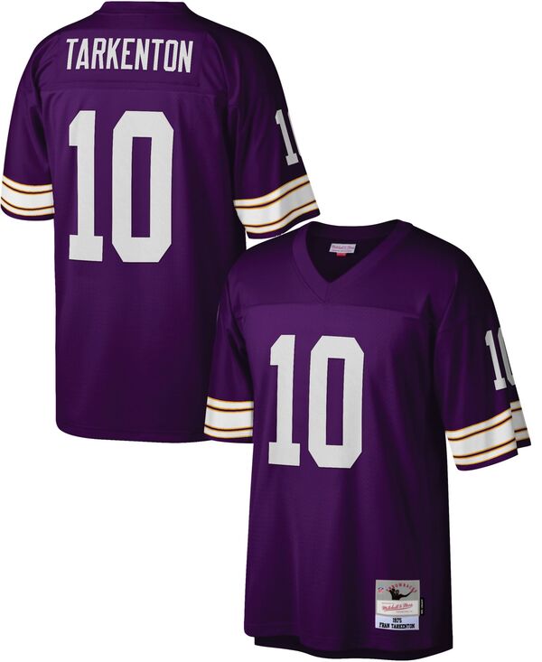 ミッチェル\u0026ネス メンズ トップス シャツ ジャージー Mitchell \u0026 Ness Men Minnesota Vikings Fran Tarkenton #10 1975 Purple Throwback Jersey NoColor パープル