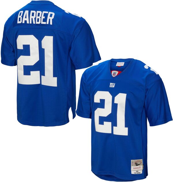 ミッチェル\u0026ネス メンズ トップス シャツ ジャージー Mitchell \u0026 Ness Men New York Giants Tiki Barber #21 2005 Royal Throwback Jersey NoColor
