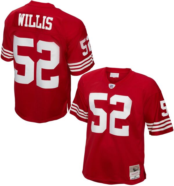 ミッチェル&ネス メンズ トップス シャツ ジャージー Mitchell & Ness Men'san Francisco 49ers Patrick Willis #52007 Red Throwback Jersey NoColor レッド