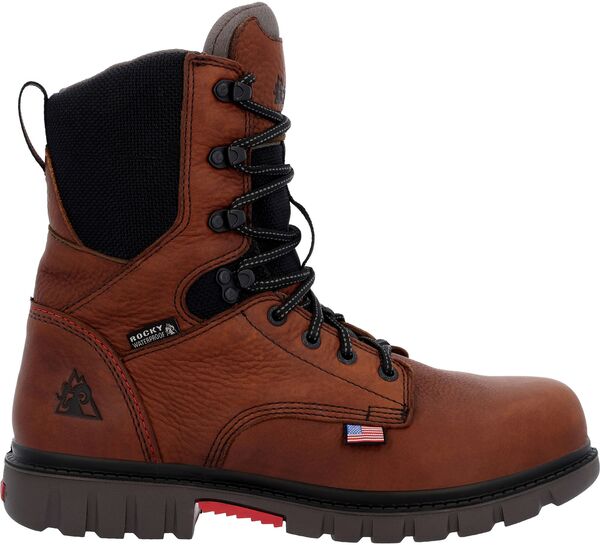 ロッキー メンズ シューズ ブーツ・レインブーツ Rocky Men's Worksmart Waterproof Composite Toe Work Boots Brown ブラウン
