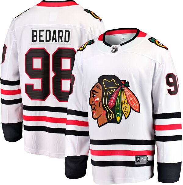 ファナティクス メンズ トップス シャツ ジャージー Fanatics NHL Adult Chicago Blackhawks Connor Bedard #98 Away Replica Jersey NoColor