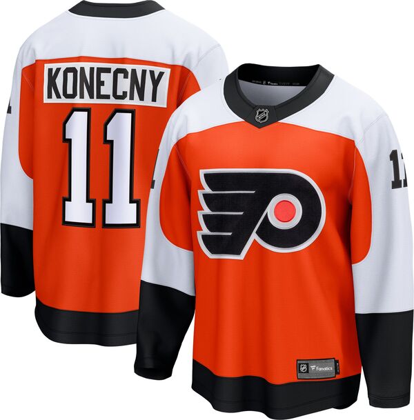 ファナティクス メンズ トップス シャツ ジャージー Fanatics NHL Adult Philadelphia Flyers Travis Konecny #11 Breakaway Home Replica Jersey NoColor