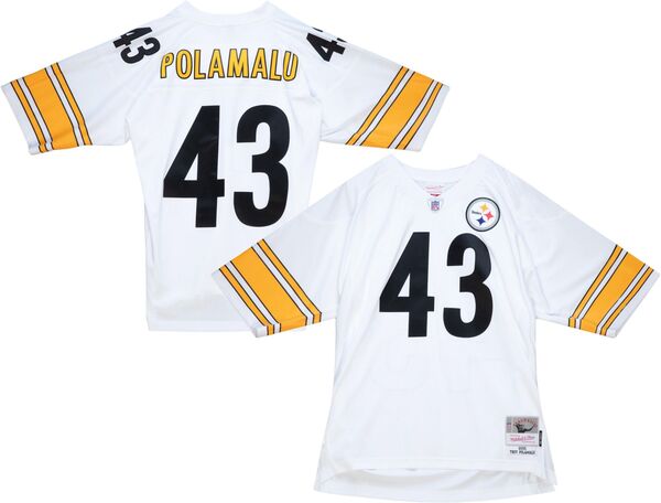 ミッチェル\u0026ネス メンズ トップス シャツ ジャージー Mitchell \u0026 Ness Men Pittsburgh Steelers Troy Polamalu #43 2005 White Throwback Jersey NoColor ホワイト