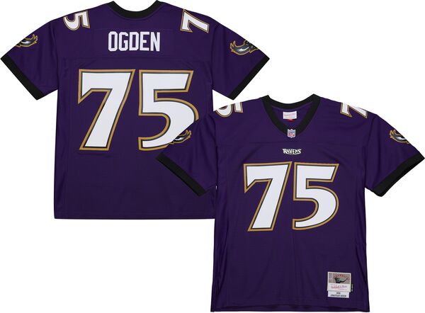 ミッチェル\u0026ネス メンズ トップス シャツ ジャージー Mitchell \u0026 Ness Men Baltimore Ravens Jonathan Ogden #75 1996 Purple Throwback Jersey NoColor パープル