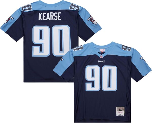ミッチェル\u0026ネス メンズ トップス シャツ ジャージー Mitchell \u0026 Ness Men Tennessee Titans Jevon Kearse #90 1999 Navy Throwback Jersey NoColor ネイビー