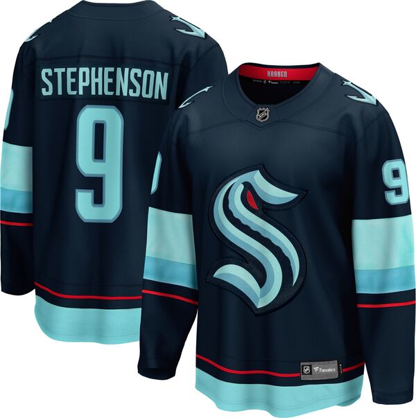 ファナティクス メンズ トップス シャツ ジャージー Fanatics NHL Men'seattle Kraken Chandler Stephenson #9 2024-2025 Home Replica Jersey NoColor