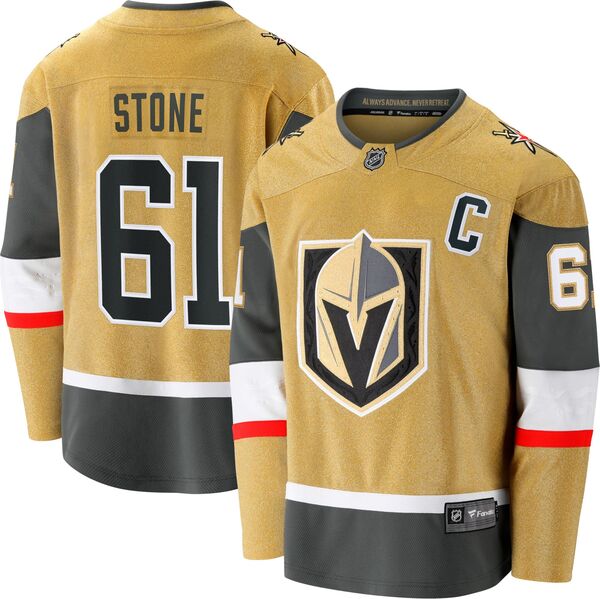 ファナティクス メンズ トップス シャツ ジャージー Fanatics NHL Men's Vegas Golden Knights Mark Stone #61 2024-2025 Home Replica Jersey NoColor ストーン|ReVida 店
