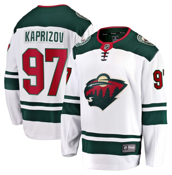ファナティクス メンズ トップス シャツ ジャージー Fanatics NHL Men's Minnesota Wild Kirill Kaprizov #97 Away Replica Jersey NoColor｜ReVida 店