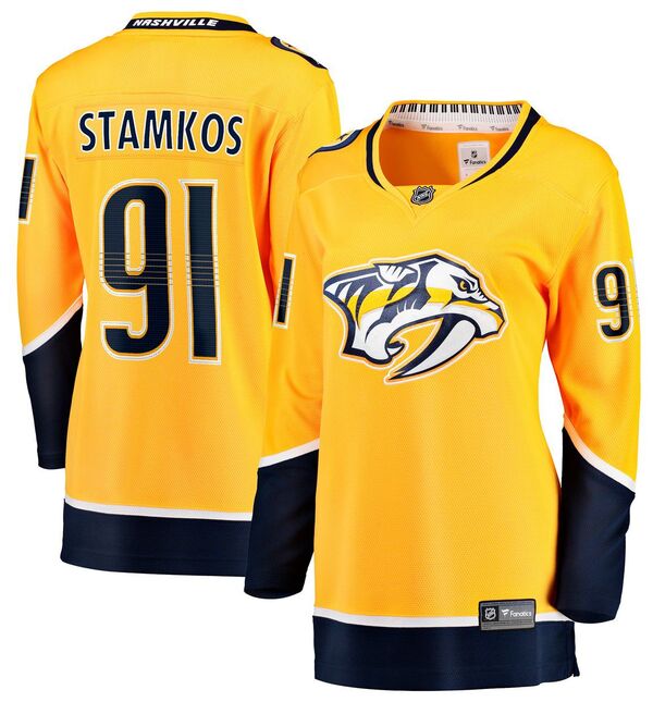 ファナティクス レディース トップス シャツ ジャージー Fanatics NHL Women's Nashville Predatorsteven Stamkos #91 2024-2025 Home Replica Jersey NoColor