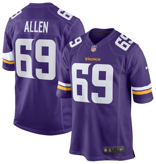 ミッチェル\u0026ネス メンズ トップス シャツ ジャージー Mitchell \u0026 Ness Men Minnesota Vikings Jared Allen #69 Purple 2011 Replica Football Jersey NoColor パープル