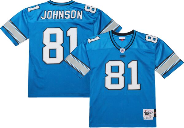 ミッチェル\u0026ネス メンズ トップス シャツ ジャージー Mitchell \u0026 Ness Men 2007 Detroit Lions Calvin Johnson #81 Blue Legacy Jersey NoColor ブルー