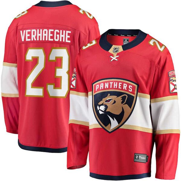 ファナティクス メンズ トップス シャツ ジャージー Fanatics NHL Men's Florida Panthers Carter Verhaeghe #23 Red Home Replica Jersey NoColor レッド｜ReVida 店