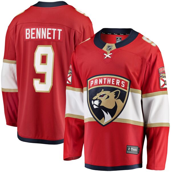 ファナティクス メンズ トップス シャツ ジャージー Fanatics NHL Men's Florida Panthersam Bennett #9 Red Breakaway Home Replica Jersey NoColor レッド