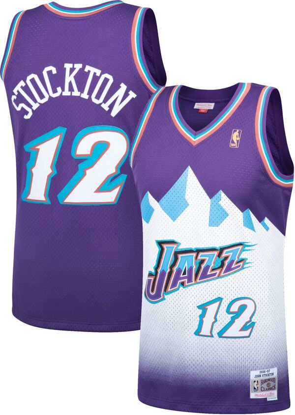 ミッチェル\u0026ネス メンズ トップス シャツ ジャージー Mitchell \u0026 Ness Men Utah Jazz John Stockton #12 Swingman Jersey NoColor