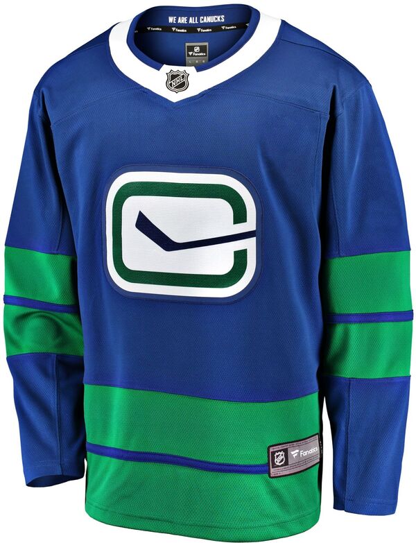 ファナティクス メンズ トップス シャツ ジャージー Fanatics NHL Adult Vancouver Canucks Home Replica Jersey NoColor