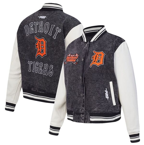 プロスタンダード レディース アウター ジャケット・ブルゾン デニム Pro Standard Women Detroitigers Black Rebel Athletics Denim Jacket NoColor ブラック