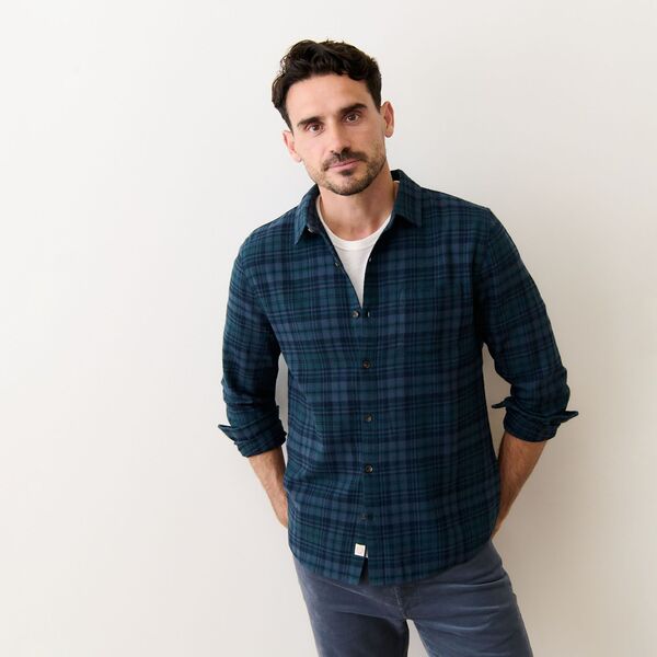 マリーン レイヤー メンズ トップス シャツ Marine Layer Men Pacifica Stretch Shirt Green Multi Plaid グリーン