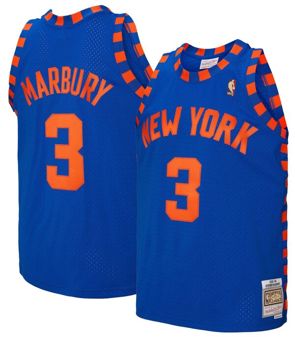 ミッチェル&ネス メンズ トップス シャツ ジャージー Mitchell & Ness Adult 2005-2006 New Yorknickstephon Marbury #3 Blue Hardwood Classics Replica Jersey NoColor ブルー 26,520円