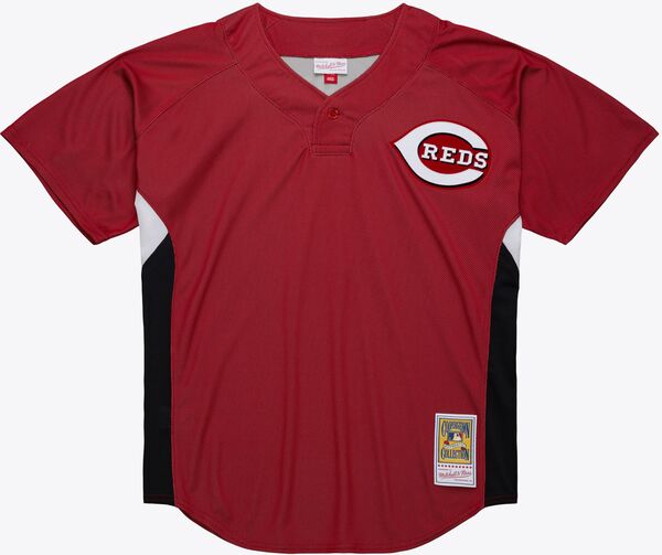 ミッチェル&ネス メンズ トップス シャツ メッシュ ジャージー Mitchell & Ness Men's Ken Griffey Jr. #3 Cincinnati Reds Navy Mesh Button Up Jersey NoColor ネイビー｜ReVida 店