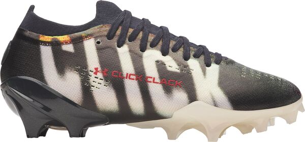 アンダーアーマー レディース シューズ スニーカー Under Armour Blur Pro Click Clack Football Cleats Gray/Black/White 白いこと