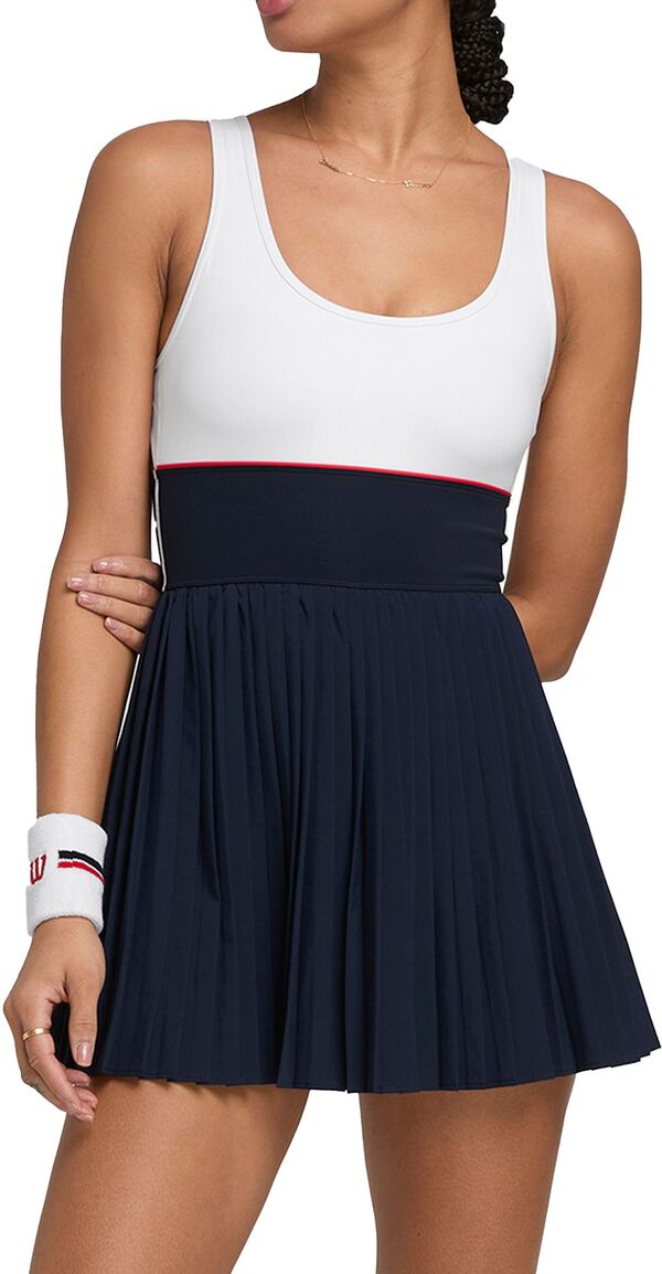 ウィルソン レディース トップス 衣裳 Wilson Women\u0027sportif Tennis Dress Classic Navy 米国海軍 レディースファッション-ワンピース