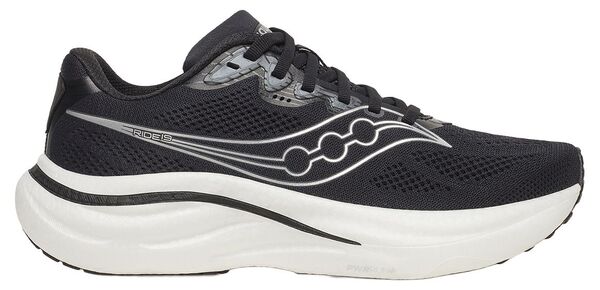 サッカニー レディース シューズ スニーカー Saucony Women\u0027s Ride 19 Running Shoes Black/Silver 黒いこと