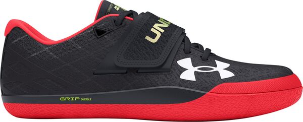 アンダーアーマー メンズ シューズ スニーカー Under Armour Centric Grip Track and Field Shoes Black/Red 黒いこと