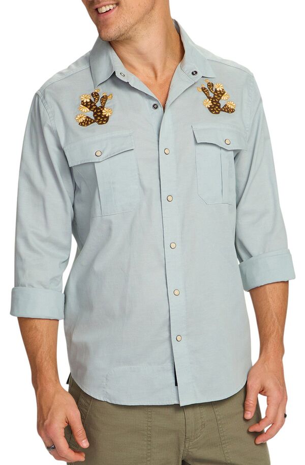 ハウラーブラザーズ メンズ トップス プルオーバー Howler Brothers Men\u0027s Gaucho Snapshirt Prickly Pears