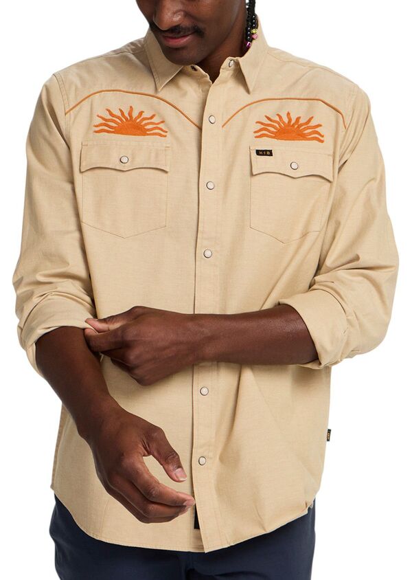 ハウラーブラザーズ メンズ トップス プルオーバー Howler Brothers Men\u0027s Crosscut Deluxe Shirt Gold ゴールド
