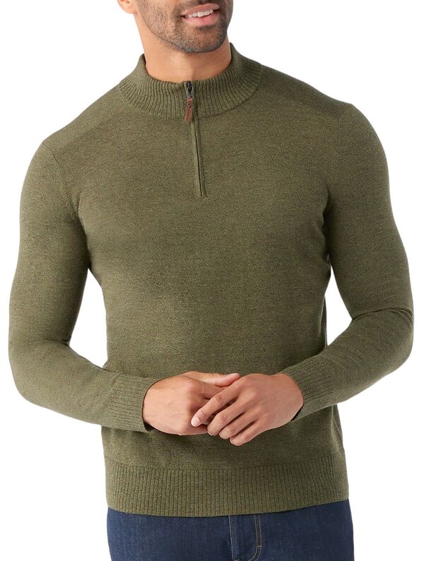スマートウール メンズ アウター ニット・セーター ハーフジップ SmartWool Menparwood Half Zip Sweater North Woods Heather ヘザー
