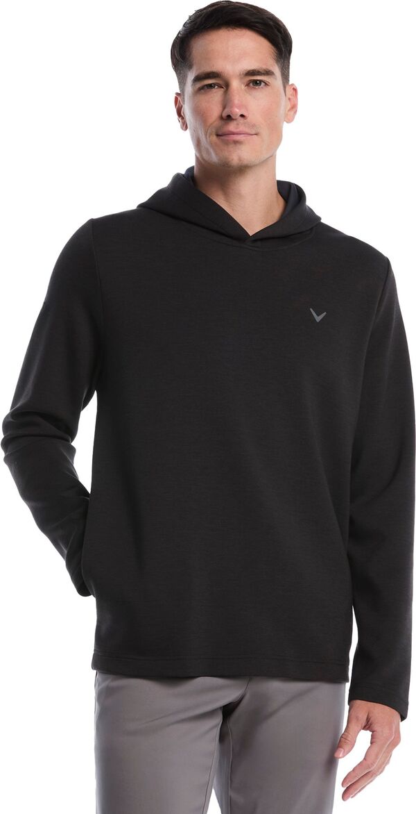 キャラウェイ メンズ アウター パーカー・スウェット Callaway Men's Heathered Long Sleeve Golf Hoodie Black Heather ブラック