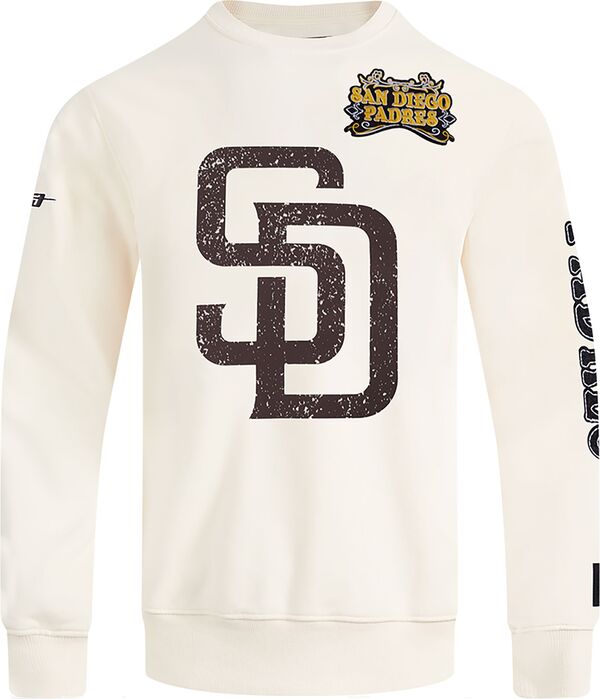 プロスタンダード メンズ アウター パーカー・スウェット シャツ フリース Pro Standard Men'san Diego Padres Cream Rebel Athletics Fleece Crew Pullover Sweatshirt NoColor クリーム|ReVida 店